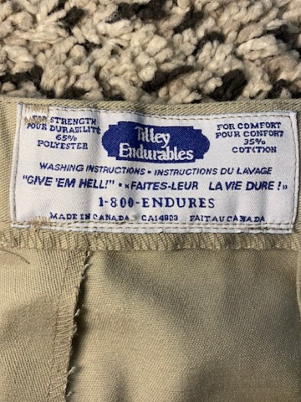 Tilley Endurables Chino Shorts Size 16 Button roll Hem Excellent Condition - Picture 8 of 16